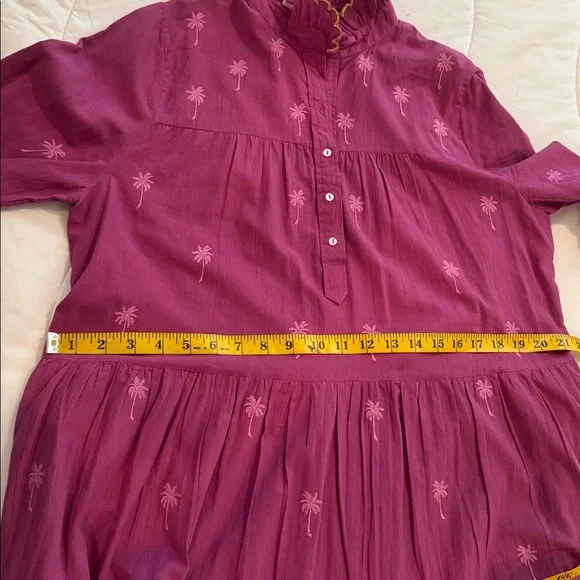 Zindagi Limited Edition pink dress with embroidered palmshas gold trimmings Dresses